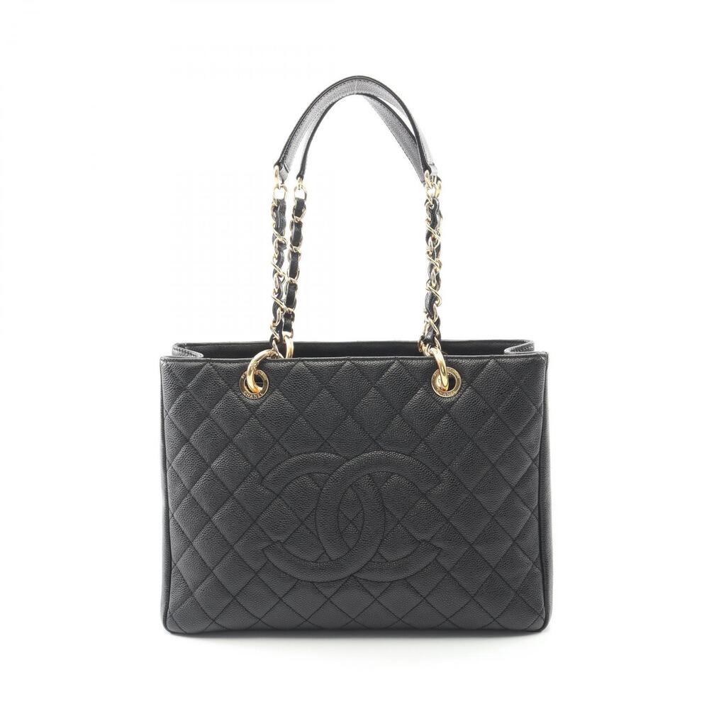 Chanel Matelasse Grand Shopping GST Tote Bag Caviar Leather Grained Calfskin